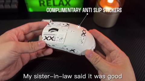 ATTACK SHARK X6 Lightweight Wireless Gaming Mouse with RGB Backlight Charging Base,Tri-Mode Wired/2.4GHz/BT5.2,26K DPI, PAW3395 Optical Sensor,HUANO Switch,5programmable Buttons,PC/Mac(White)