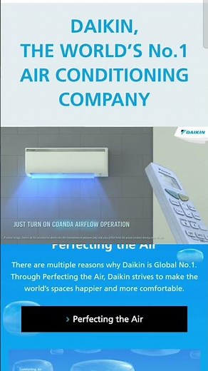 DAIKIN AC , COANDA AIRFLOW