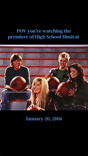 High School Musical premiered 20 years ago January 2006 #disneychannel #nostalgia #disneycommericals #fypppppppppppppppppppppppp #hsm