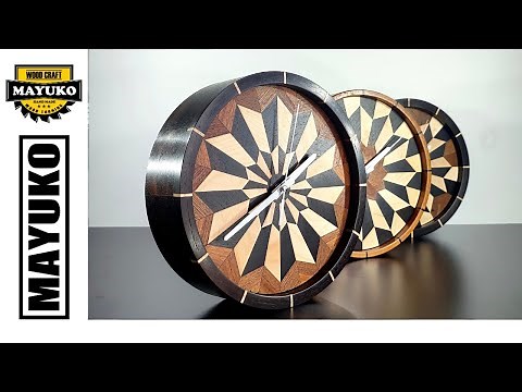 WOODEN DESK CLOCK, woodturning