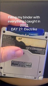 Day 27: Electrike. Lvl 24. Follow along for the journey! #tcg #pokemon #fyp #sapphire #sv