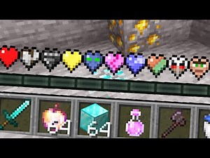 Minecraft but I added new cheated hearts