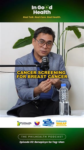 Alamin ang mga coverage ng cancer screening program ng PhilHealth Panoorin at pakinggan ang buong episode at mga highlights sa aming official pages: 📘 Facebook: https://web.facebook.com/PhilHealthOfficial 📺 YouTube: https://youtu.be/jRPpVsGuFT0 🎧 Spotify: https://open.spotify.com/episode/2V2uATwF4b6SHRiYcDJJsc?si=99iJqApyRDS_NshEDZHpIQ 🎵 TikTok: https://www.tiktok.com/@teamphilhealth 📸 Instagram: https://www.instagram.com/team_philhealth/ 🐦 X (formerly Twitter): https://x.com/teamphilhealt
