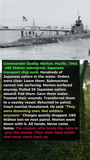 Submarine Captain Disobeyed Orders and Surfaced to Save 56 Drowning Japanese Sailors — The Enemy