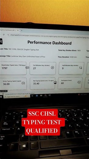#chsl typing test #ssc chsl typing qualified