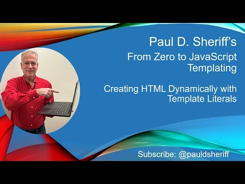 Lesson 3: Creating HTML Dynamically with Template Literals