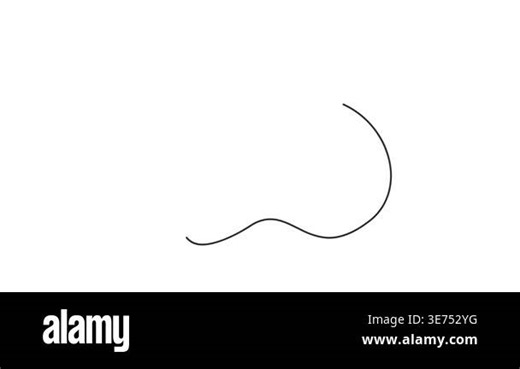 Animation of one line drawing of hand drawing line with pen. Continuous line self drawing. Animated illustration. 4K Stock Video Footage - Alamy