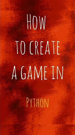 Let's create a game using python! #coding #python_programming #python #programming #pygame