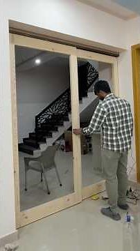 How to install a sliding Door Frame | How to install double doors Sliding Frame