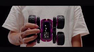 Tecnock Pink Remote Control Car for Girls and Boys, 2.4GHz RC Cars with USB-C Easy Charging, 4WD Double Sided 360° Rotates and Flips RC Stunt Car, Toys Gift for Kids Ages 6-8, 8-12