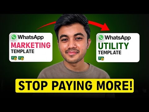 How to Convert a WhatsApp Marketing Template to a Utility Template (WhatsApp API)