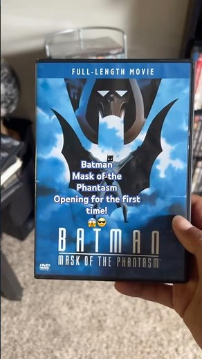 Batman The Mask of the Phantasm first time DVD opening! 😎😱 #batman #batmantheanimatedseries