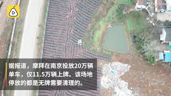 Thousands of bikes abandoned at 'bicycle graveyard' in China