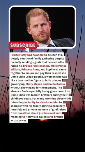 BREAKING: Prince Harry’s Empty Seat Sparks Questions at Emotional Royal Memorial