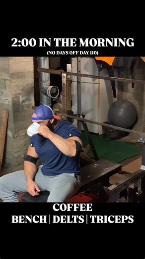 John Crane | NO DAYS OFF 110 - Coffee, dynamic bench, delts & triceps! Great workout this morning!!! #morningroutine #coffee #fitness #gym... | Instagram