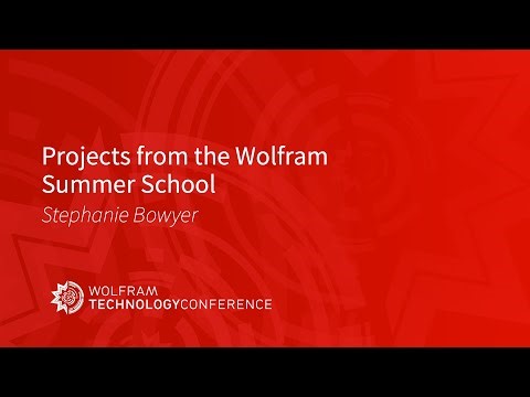 Projects from the Wolfram Summer School