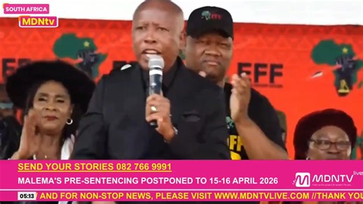 EFF leader Julius Malema says he is not afraid of prison or death, saying those risks come with the struggle. He argues that the real threats are poverty, unemployment, landlessness and the loss of dignity, stressing that the fight is about freedom rather than personal safety. | MDN News