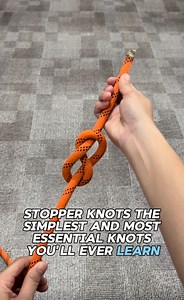 🪢 Stopper Knots: Small Knots, Big Purpose! 🚒 Every great rope system starts with the basics — and these two are the foundation of control and safety. 🔥 The Overhand Knot — the easiest knot in the world. Make a loop, poke the end through, and pull tight. Simple, fast, and effective — it stops your rope from slipping through hardware or anchor points. 🔥 The Figure-8 Knot — strong, secure, and easy to untie even after loading. Twist, loop, and thread your rope back through — creating that clean
