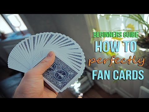 How to Fan a Deck of Cards Perfectly // Easy Beginner Card Trick - Thumb Fan Tutorial