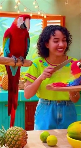 Most DRAMATIC Bird Reaction Ever 😱🦜 #ytshorts#shorts #youtubeshorts #viralshorts #reels