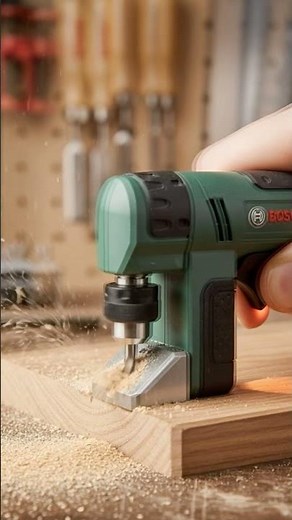 Tiny BOSCH Pocket Hole Drill in Action 🛠️ Mini Angled Drilling Macro Shot!