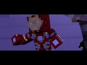 Minecraft Civil War: Final Battle Part 1 (Minecraft Animation) | Ironman Vs Bucky and Cap