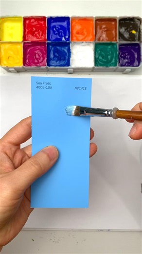 How I Perfect Mix Sea BLUE Color #shorts #paint #art #USA #Australia #Switzerland #UK