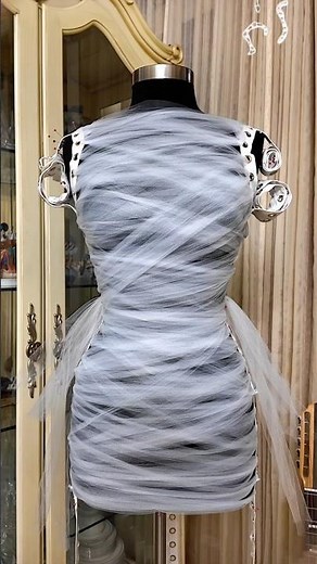 Pt.2 Novia Frankenstein DIY 🎃💚🔩#halloween #brideoffrankenstein #diy #costume #halloween2025