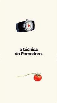 Técnica Pomodoro! Tempo para quem não tem tempo.