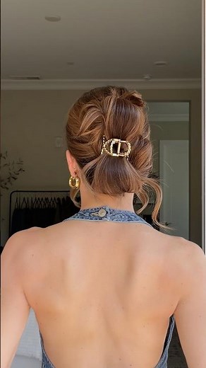 EASY TWISTED CLAW CLIP HAIRSTYLE