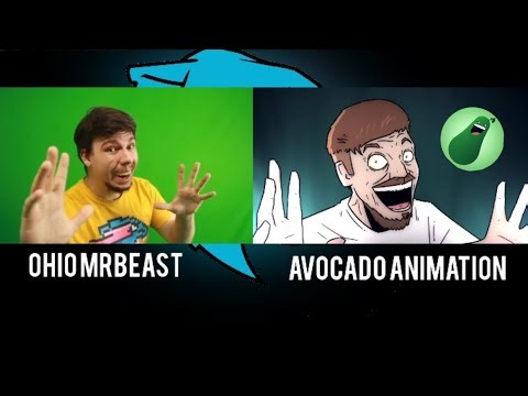 Ohio Mrbeast vs Avocado animation Mrbeast