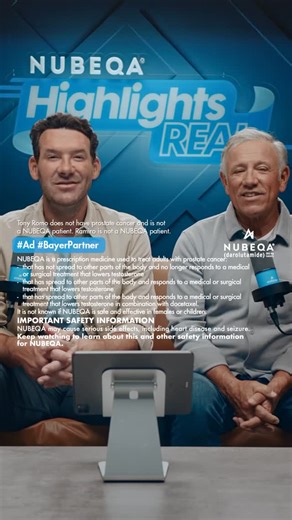 Tony Romo on Instagram: "#Ad #BayerPartner See Prescribing Info at @NubeqaPI and Important Safety Info during and at the end of the video. You know I love a good highlight. That’s why I’m teaming up with Bayer to showcase some amazing highlights of people living their everyday special moments. Together with my dad Ramiro and NUBEQA, we’ll shine a light on the moments that matter most."