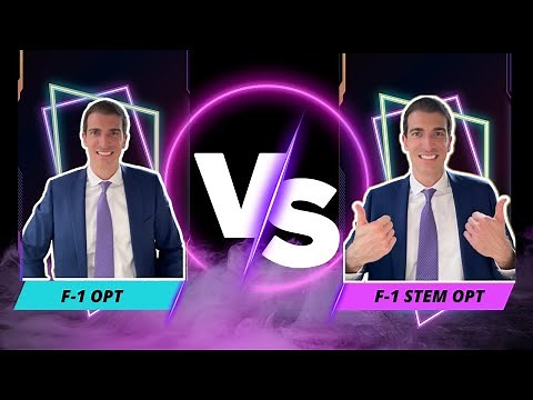 F-1 OPT vs. F-1 STEM OPT Employment