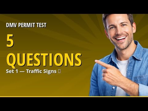DMV Permit Test 2026 — Traffic Signs Practice (Set 1 of 10)