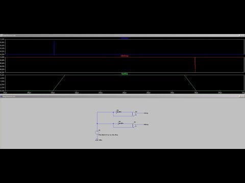 Electronic Basic 1:LTSpice Rising And Falling Edge Detection Simulation