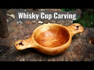 Carving a Quaich - Traditional Scottish Whisky Cup