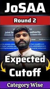 JOSAA Round-2 Cut-off🤯 Increases✅ | Josaa Counselling 2026 Round 1 |josaa round 2 result 2026 #josaa