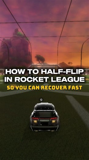 How to half flip in rocket league at any rank #rocketleague #tutorial
