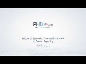 Oil & Gas Reserves Economics in PHDwin V3: WellDatabase Import → Cases → Excel/V3 Connect Reporting