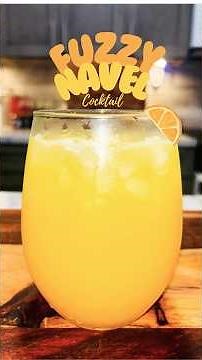 How To Make A Fuzzy Navel Cocktail Recipe #cocktail