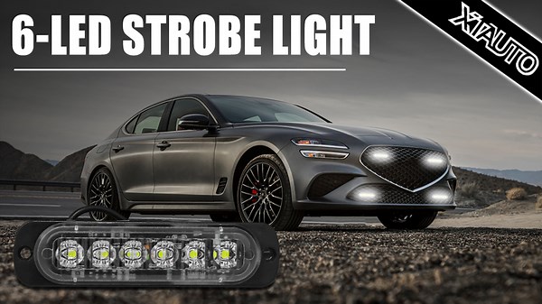 Watch XTAUTO 6 LED Strobe Flashing Light White on Amazon Live