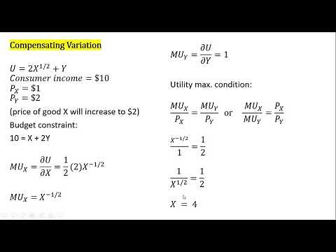 Three Measures of Consumer Welfare: Compensating Variation, Equivalent Variation, Consumer Surplus