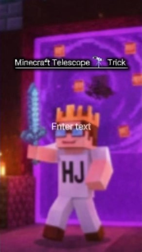 Minecraft Telescope Trick 🔭 | Crazy Zoom Hack 😱