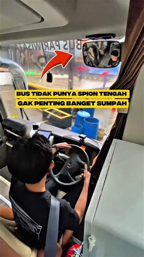 WHY DON'T BUSES HAVE CENTER MIRRORS LIKE REGULAR CARS?