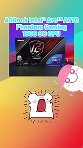 Verpass nicht die Gelegenheit, die faaaaantastische ASRock Intel Arc A770 Phantom Gaming 16GB OC zu entdecken! #ASRock #PhantomGaming #PG #GraphicsCard #Intel #Arc #A770 @Intel | ASRock