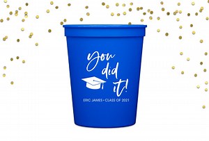 Graduation Cups, 2025 Graduation Party Decorations, Personalized Plastic Cups, High School Graduation Party Favors, Custom Stadium Cups - Etsy UK
