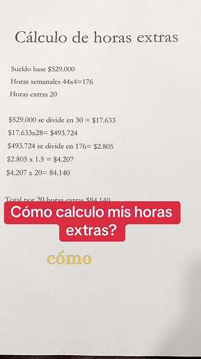 Cómo calculo mis horas extras? Hoy te lo explicamos🙌🏼