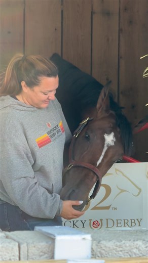 The morning after with the Kentucky Derby winner, Golden Tempo ✨