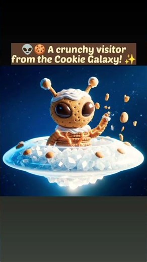 👽🍪 A crunchy visitor from the Cookie Galaxy! ✨