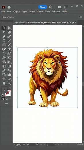 How to Convert Image to Vector in Illustrator | Image Trace Tutorial for Beginners #shorts